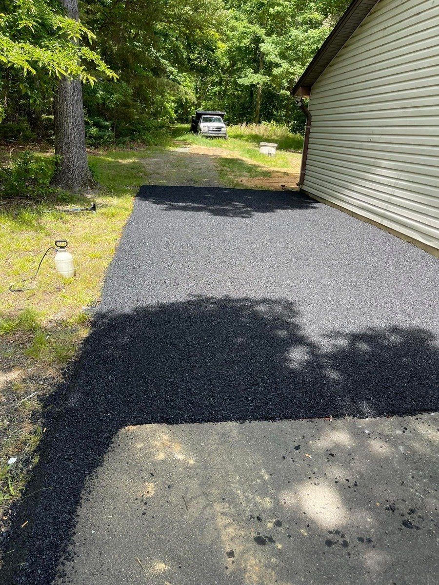 Residential driveway pad extension in Gerrardstown, WV